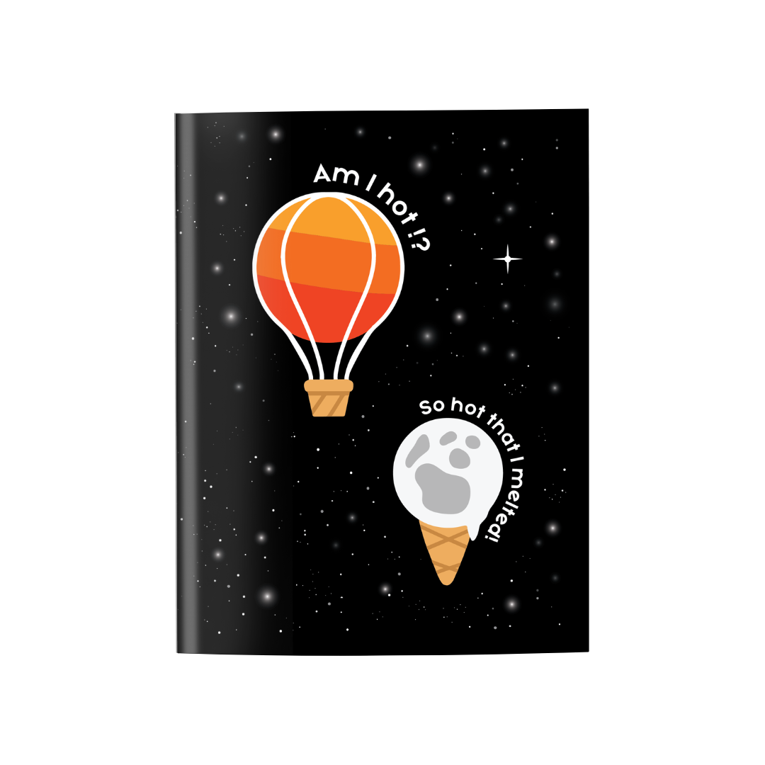 Moon And Sun Illustration A6 Pocket Notebook