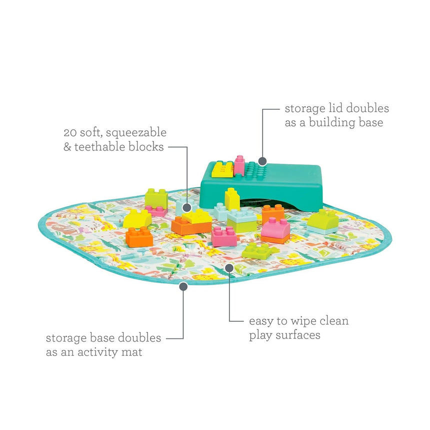 Infantino Super Soft Building Block Activity Station by Blue Box Kids