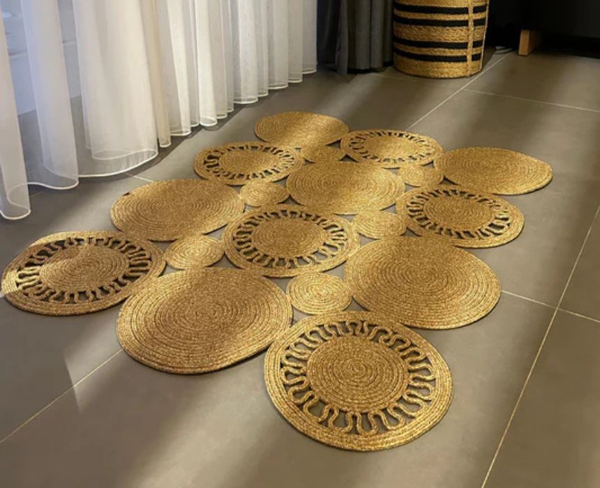Rectangle Jute Carpet
