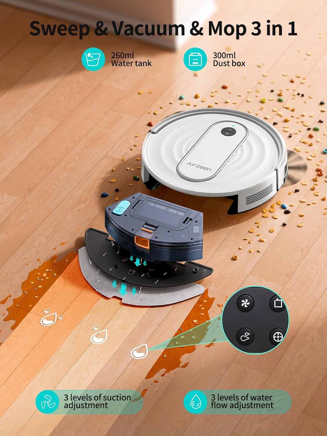 Robot Vacuum and Mop 4000Pa