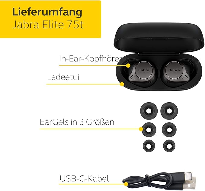Jabra Elite 75t Wireless Earbuds