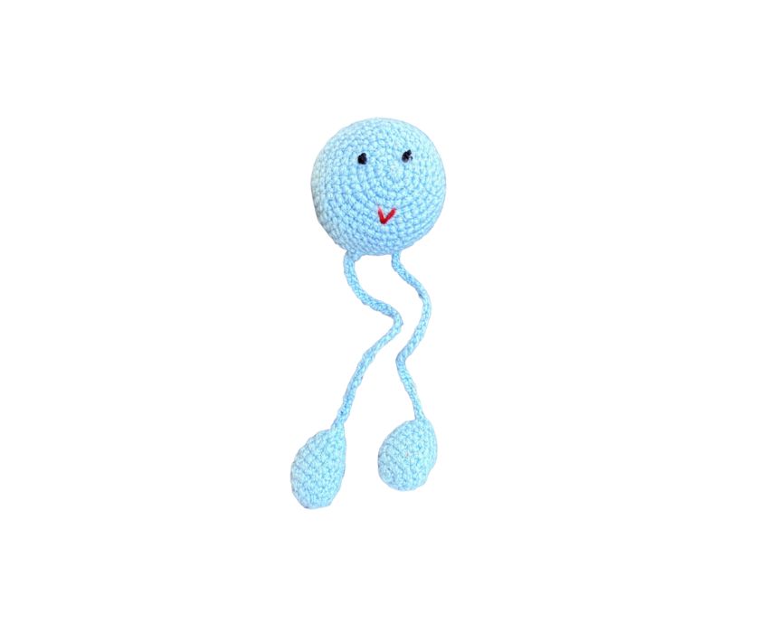 Crochet Jellyfish Rattle Ocean Friend