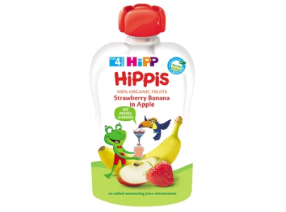 Hipp Hippis Strawberry Banana In Apple 100 g