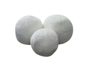 Round Pillows 3 Pcs in White