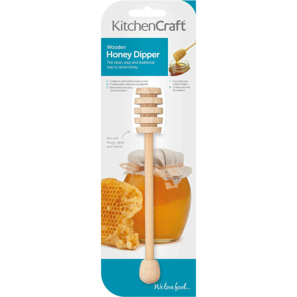 Wooden Honey Dipper Kitchen & Dining Wooden Honey Dipper Wooden Honey Dipper KitchenCraft
