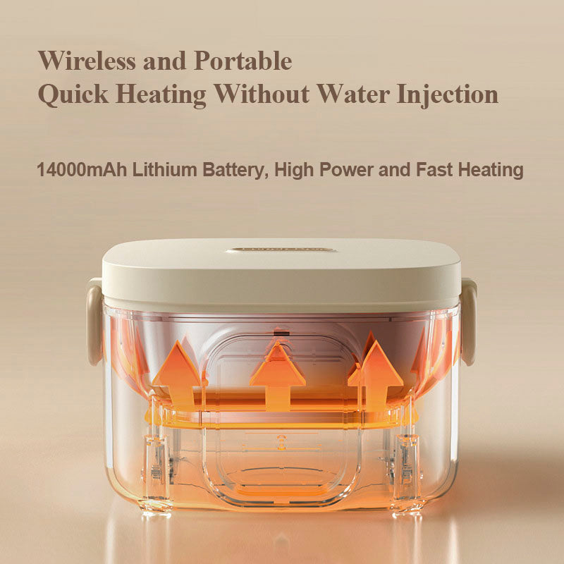 Stainless Steel USB Rechargeable Wireless Lunch Box