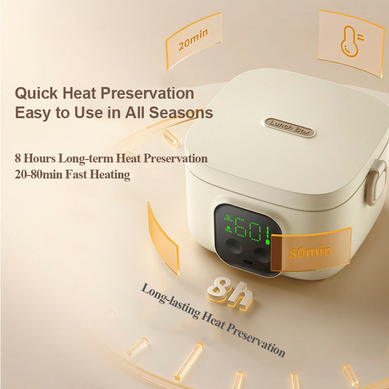 Stainless Steel USB Rechargeable Wireless Lunch Box