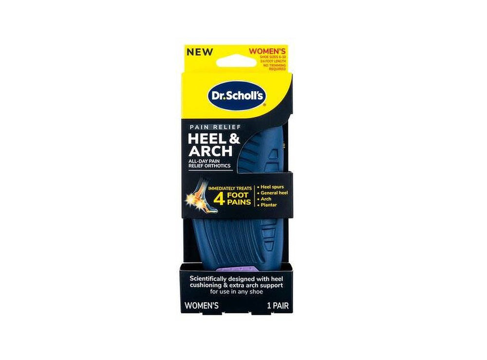 Dr Scholl's Heel & Arch Pain Relief Orthotics 1 Pair