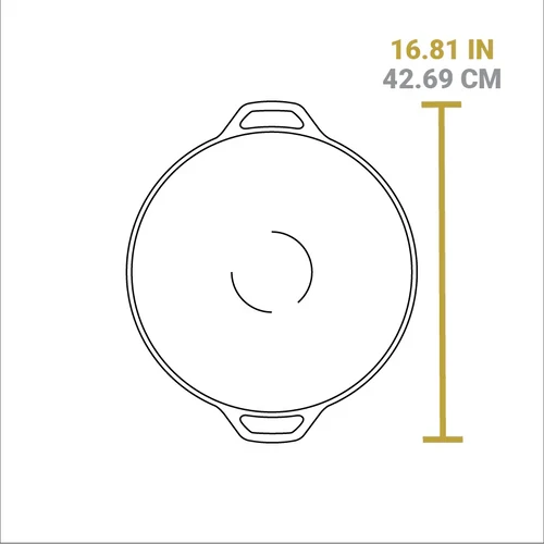 LODGE 36Cm Seasoned Cast Iron Wok Cast Iron LODGE 36Cm Seasoned Cast Iron Wok LODGE 36Cm Seasoned Cast Iron Wok Lodge