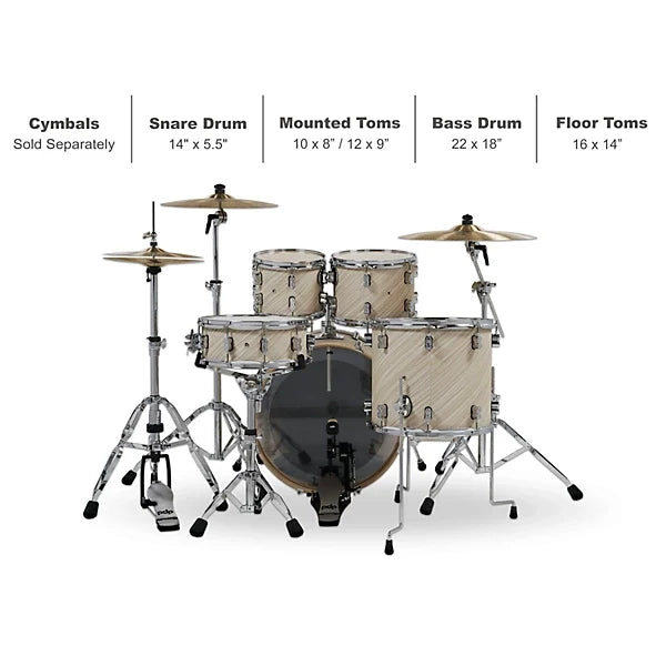 PDP Concept Maple 5-Piece Shell Pack 22"