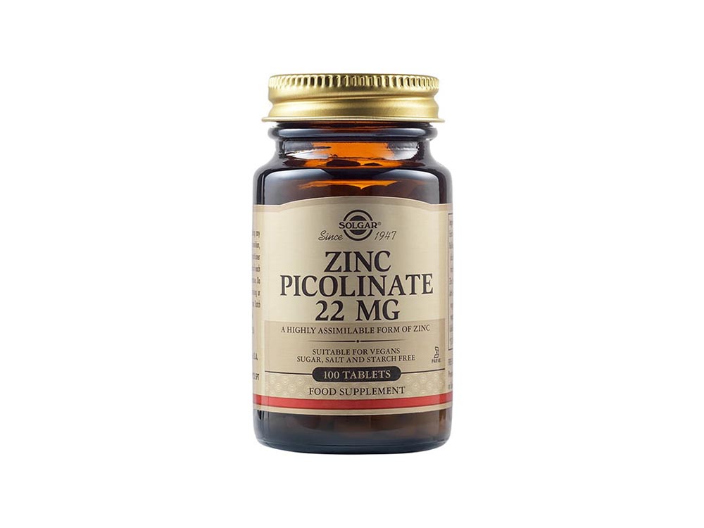 Solgar Zinc Picolinate 22 mg 100 tabs