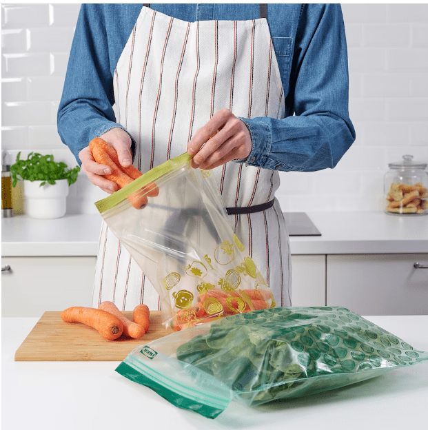 IKEA Resealable Bag And 6 L 4.5 L Green