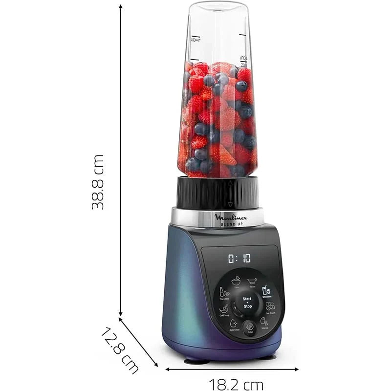 Personal Blender – 1000W, High Speed, 8 Programs Blender Personal Blender – 1000W, High Speed, 8 Programs Personal Blender – 1000W, High Speed, 8 Programs Moulinex