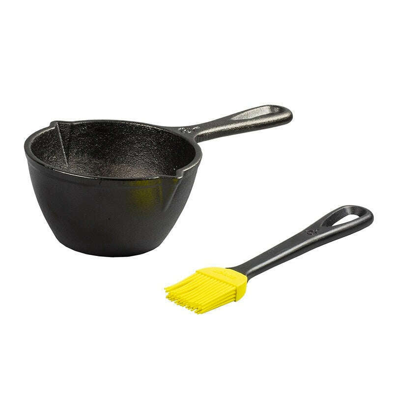 Cast Iron Melting Pot and Silicone Brush Cast Iron Cast Iron Melting Pot and Silicone Brush Cast Iron Melting Pot and Silicone Brush Lodge