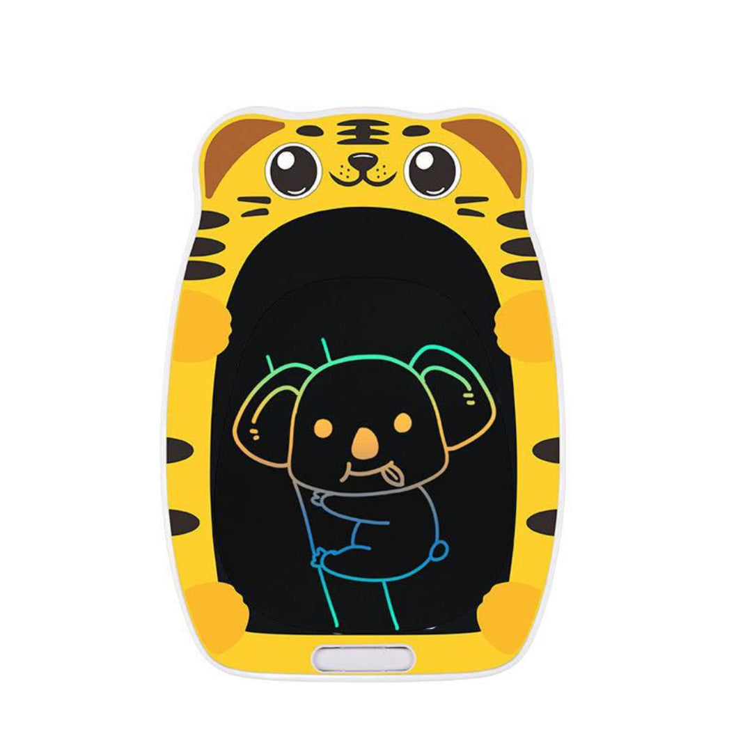 Kids LCD Magic Writing Board - Cute Animals Yellow
