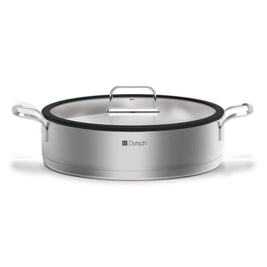 Stainless Steel Low Casserole 32cm 6.3 Litres low casserole Stainless Steel Low Casserole 32cm 6.3 Litres Stainless Steel Low Casserole 32cm 6.3 Litres Dorsch