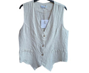 Linen Beige Gilet