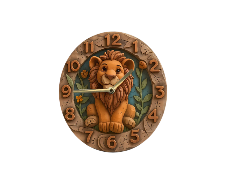 Lion Kids Wall Clock
