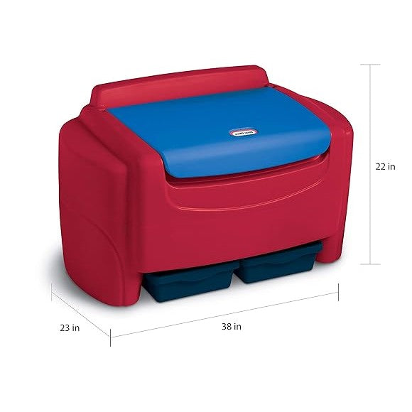 Little Tikes Toy Storage Chest, Primary Colors, Red by MGA Entertainment
