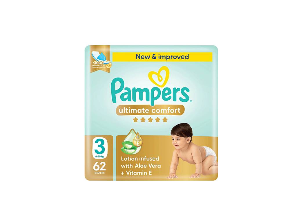 Pampers Ultimate Comfort3 6 to 10 kg 62 Pieces