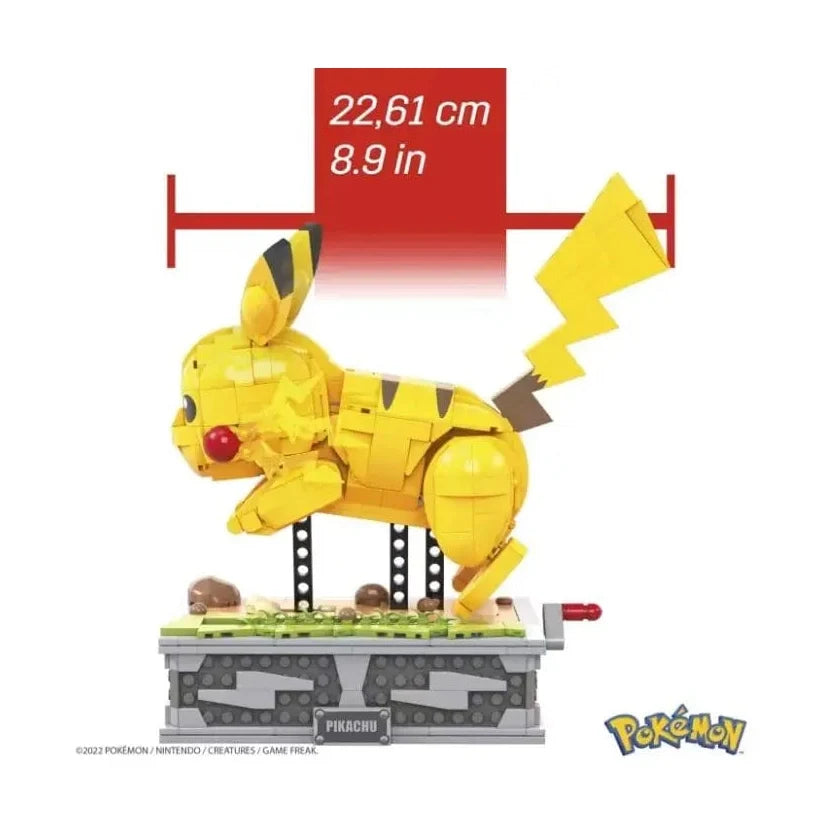 MEGA Pokémon Motion Pikachu Building Brick Set With Mechanized Motion by Mattel