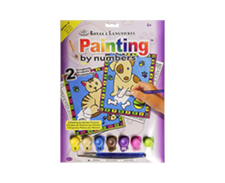 Kitter & Puppy Painting by Numbers