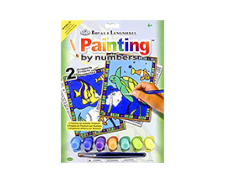 Sea Turtle & Fish Painting by Numbers