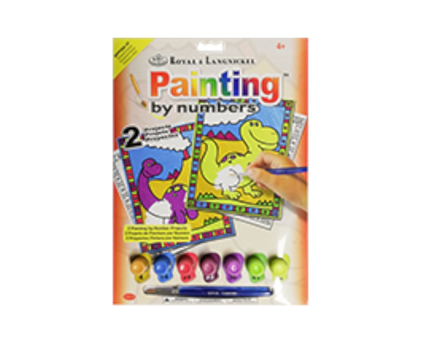 Dinosaurs & Volcane Painting by Numbers
