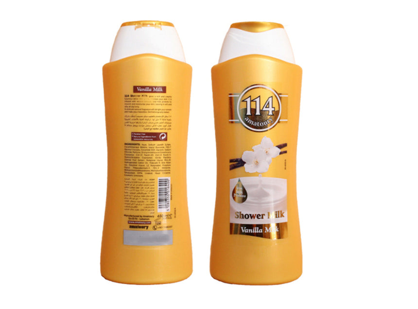 114 Shower Gel Vanilla Milk 650 ml