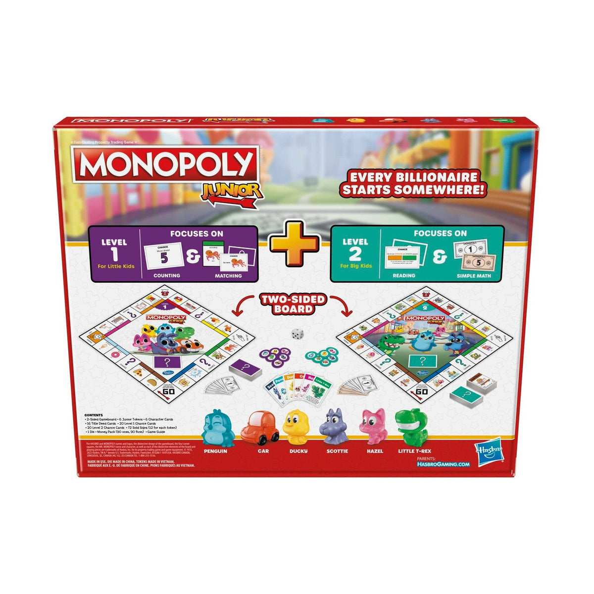 MONOPOLY JUNIOR (ENG/FR) by Hasbro