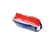 Patterned Handbag in Blue and Red