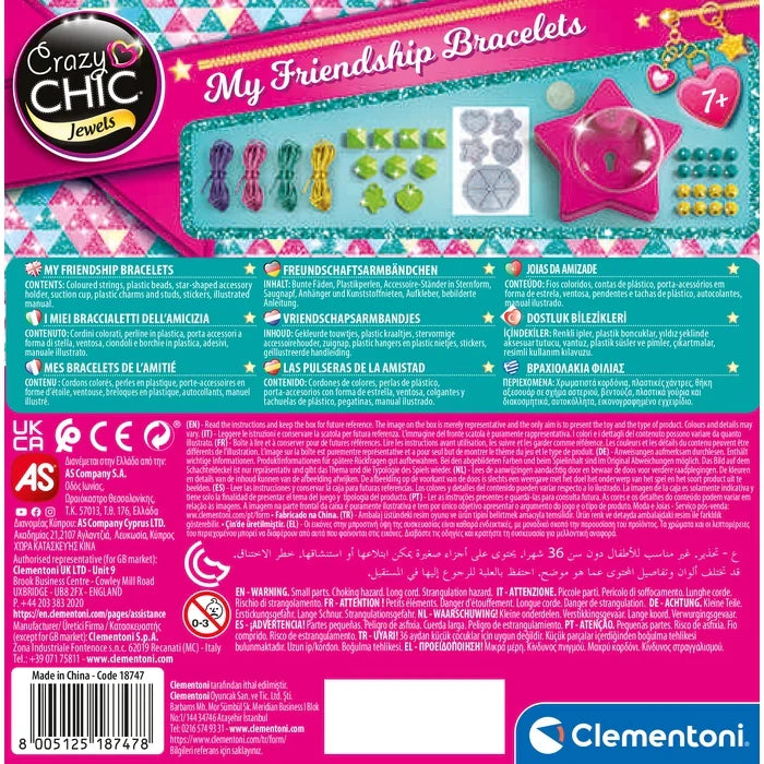 MY FRIENDSHIP BRACELETS by Clementoni