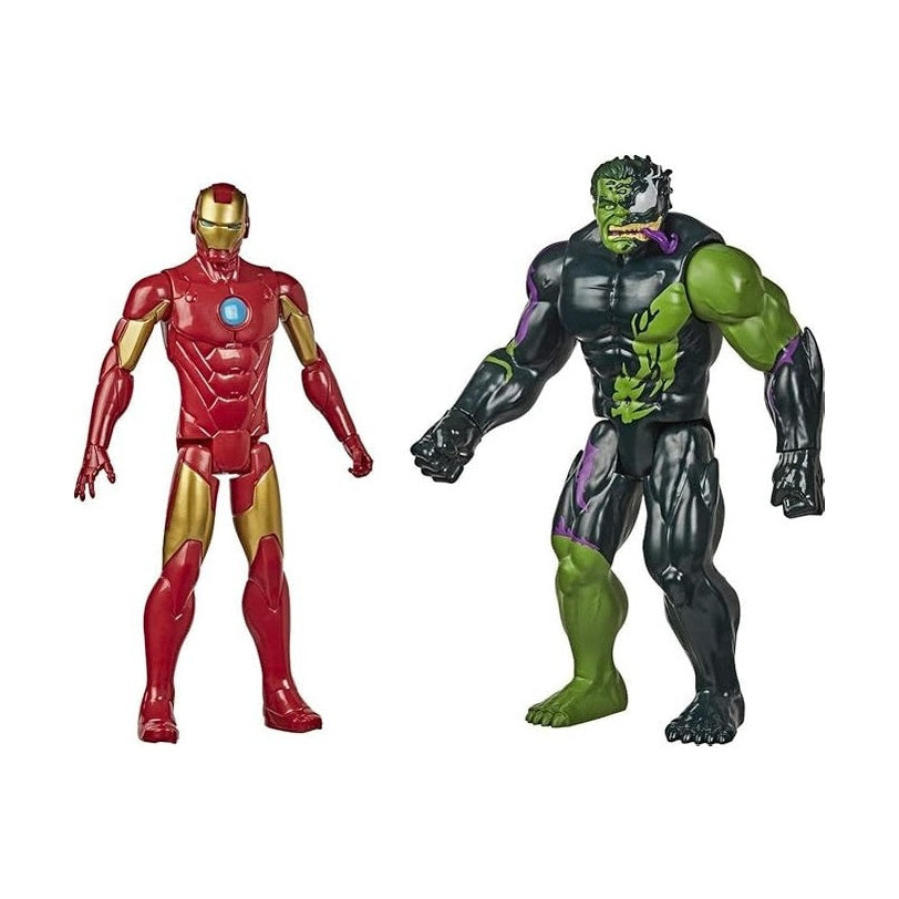Marvel Titan Hero Iron Man vs Venomized Hulk by Hasbro