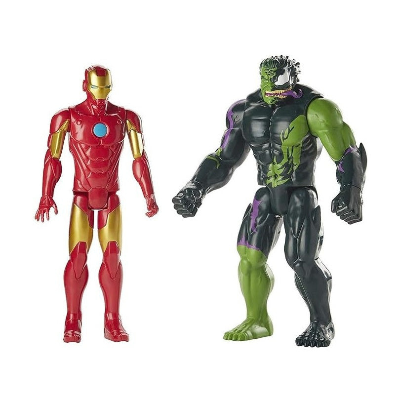 Marvel Titan Hero Iron Man vs Venomized Hulk by Hasbro