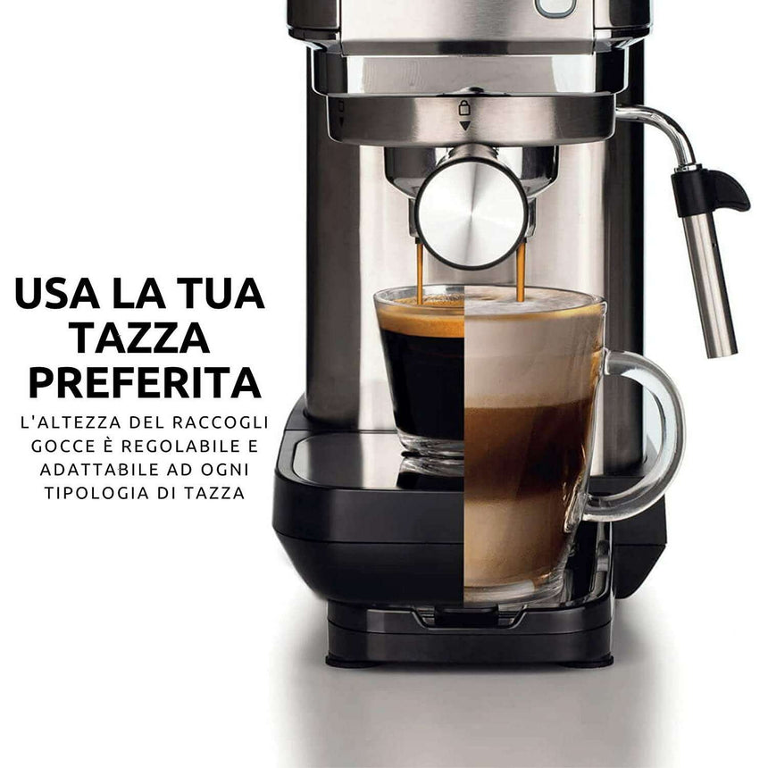 Metal Slim Barista Espresso Coffee Maker Machine Coffee Makers & Espresso Machines Metal Slim Barista Espresso Coffee Maker Machine Metal Slim Barista Espresso Coffee Maker Machine Ariete