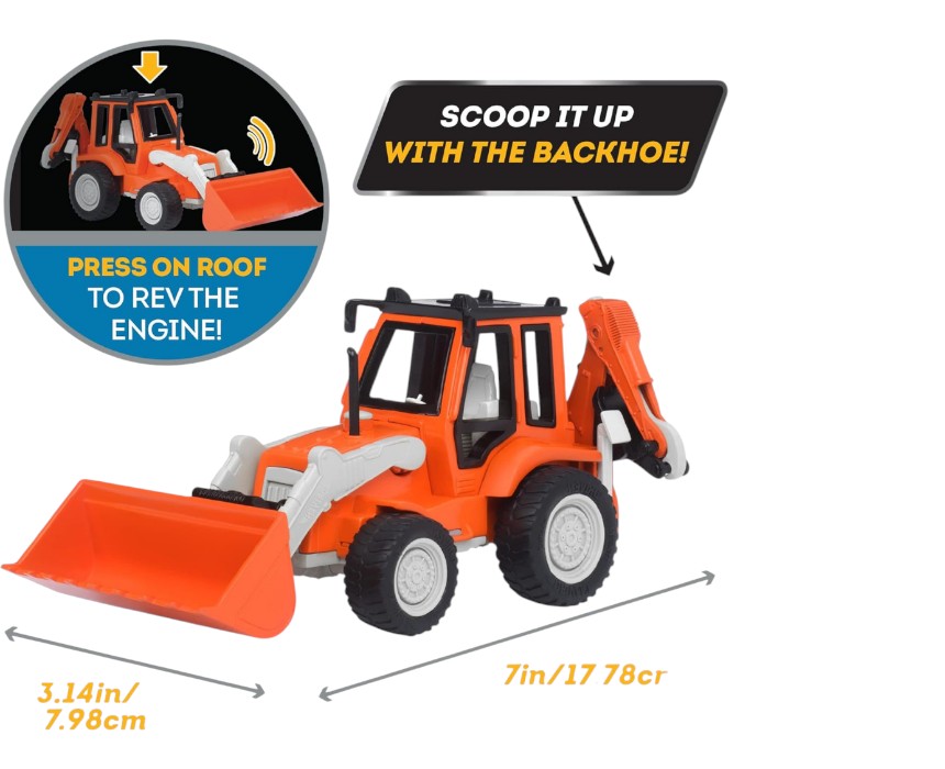 Excavator Backhoe Loader Toy