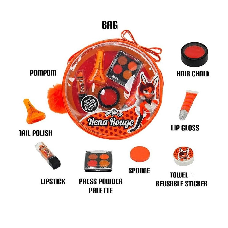 Miraculous Playset Marinettes 10-in-1 Makeup Cosmetic Case by Playmates Toys
