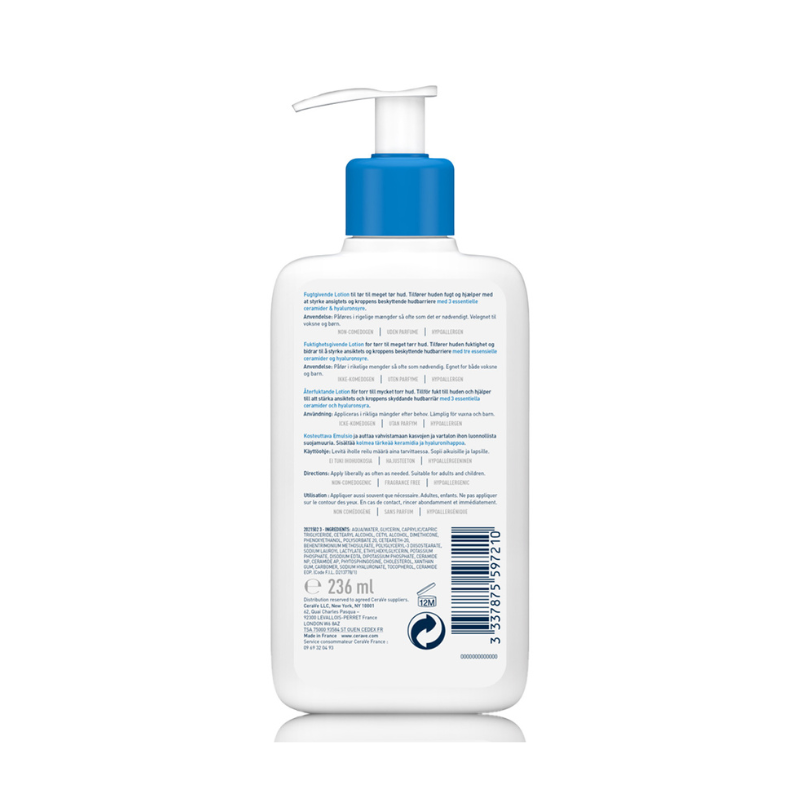 Moisturizing Lotion For Dry To Very Dry Skin With Hyaluronic Acid 236ml