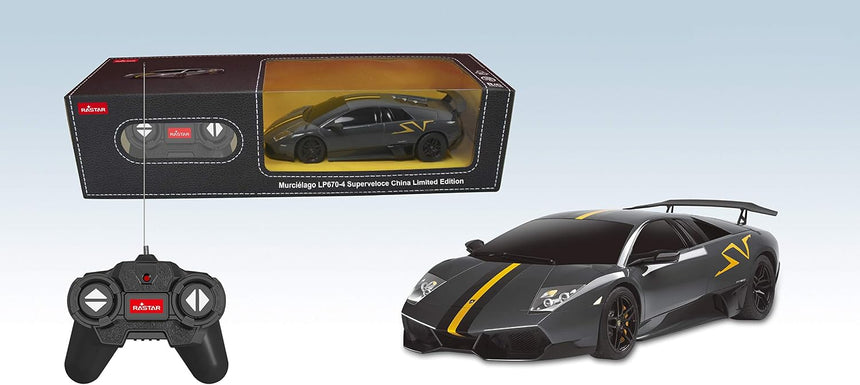 Lamborghini Murciélago LP670-4 SuperVeloce 1:24 RC Car - China Limited Edition, Grey Remote Control Cars Lamborghini Murciélago LP670-4 SuperVeloce 1:24 RC Car - China Limited Edition, Grey Lamborghini Murciélago LP670-4 SuperVeloce 1:24 RC Car - China Limited Edition, Grey Rastar