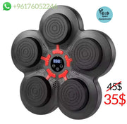Music boxing machine for reaction training and home workout