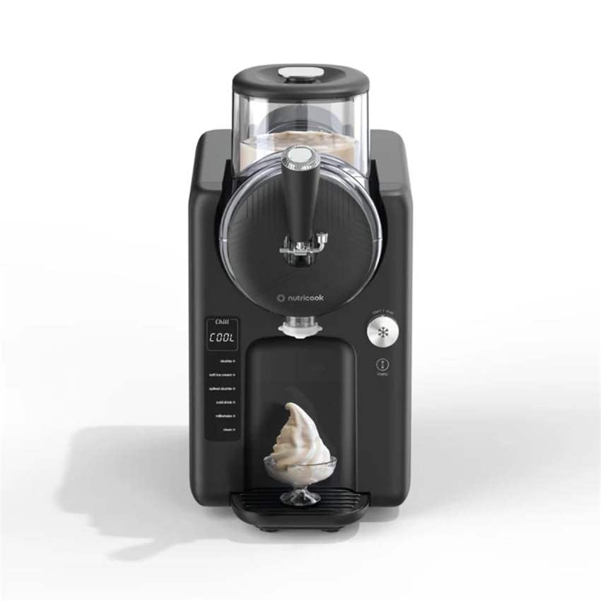 Nutricook Frost Ice Cream Maker, Sorbet and Milkshake Machine, 1.8L, 6 Modes, 7 Textures - Black