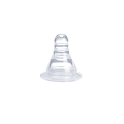 Narrow Neck Silicone Nipple 0+ 2 Pieces