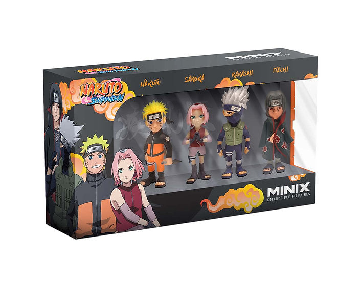 Pack 4 figures - Naruto Shippuden (Naruto, Kakashi, Itachi, Sakura) Action Figures Pack 4 figures - Naruto Shippuden (Naruto, Kakashi, Itachi, Sakura) Pack 4 figures - Naruto Shippuden (Naruto, Kakashi, Itachi, Sakura) Minix