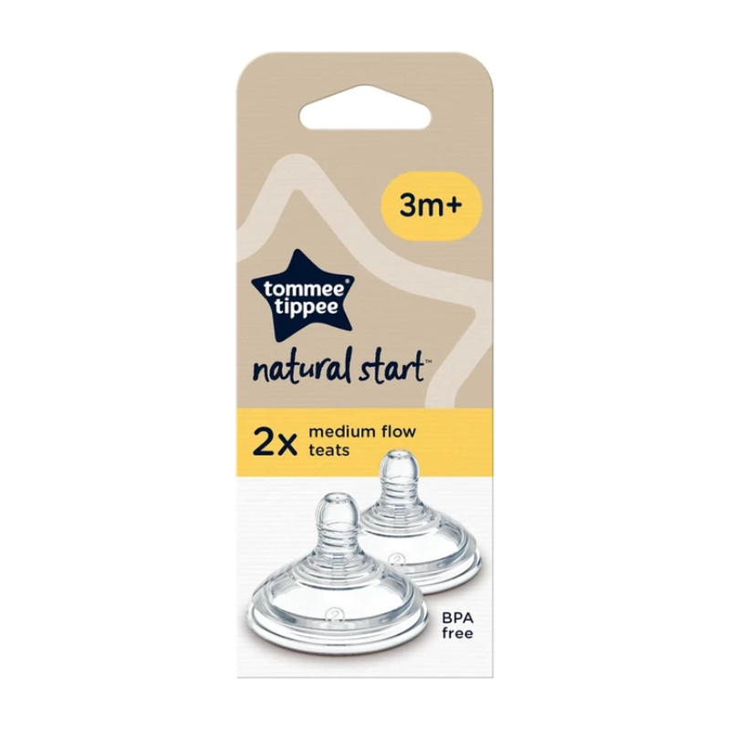 Natural Start 2x Medium Flow Teats 3m+