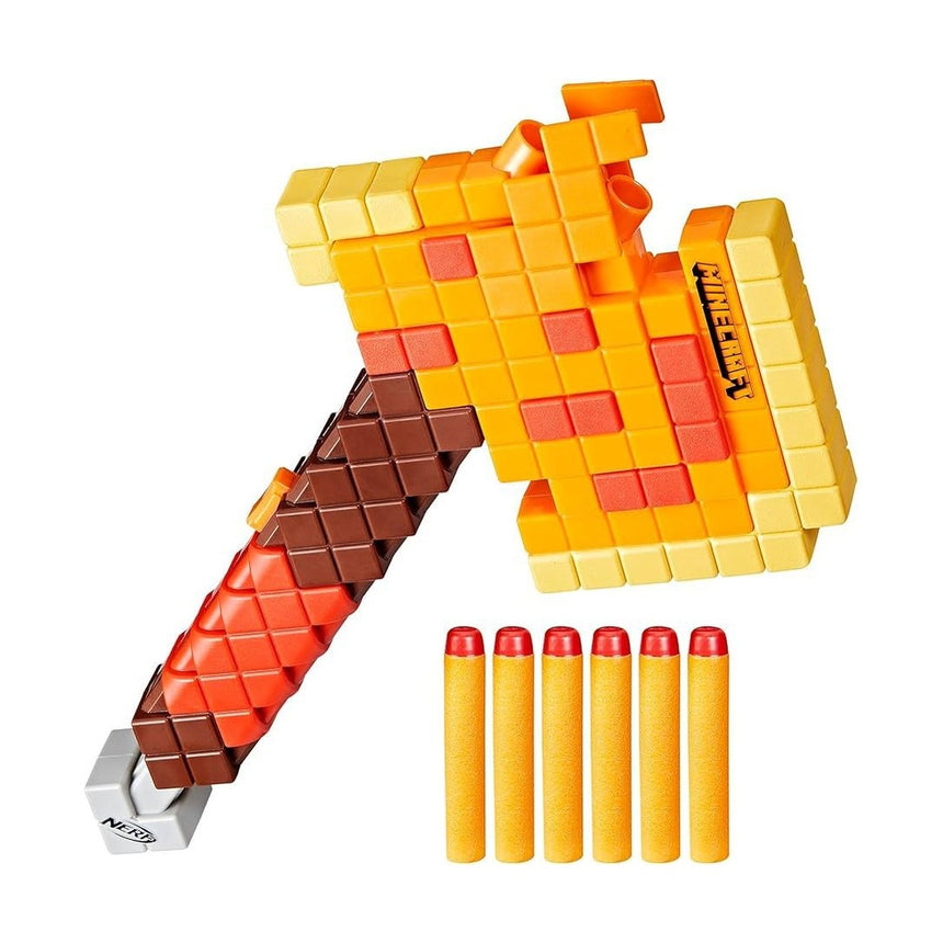 Nerf Minecraft Firebrand, Dart Blasting Axe by PMI