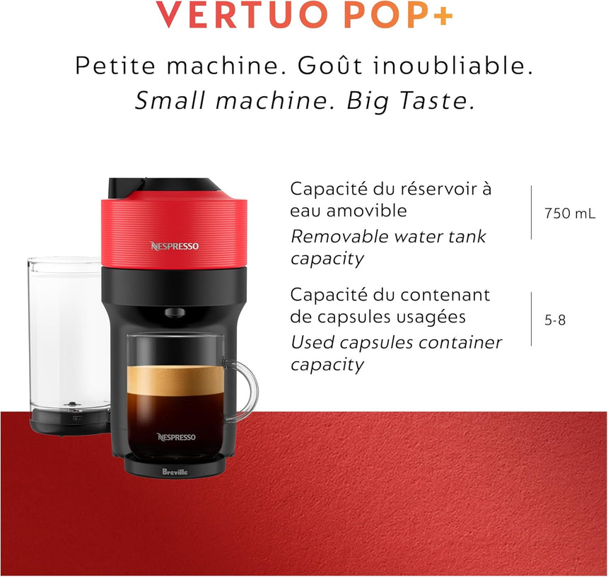 Nespresso Vertuo Pop with Aeroccino 3