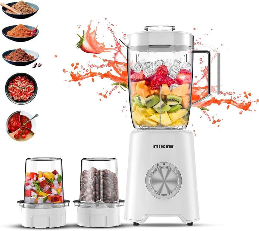 Nikai 3-in-1 Blender with 3 Jars