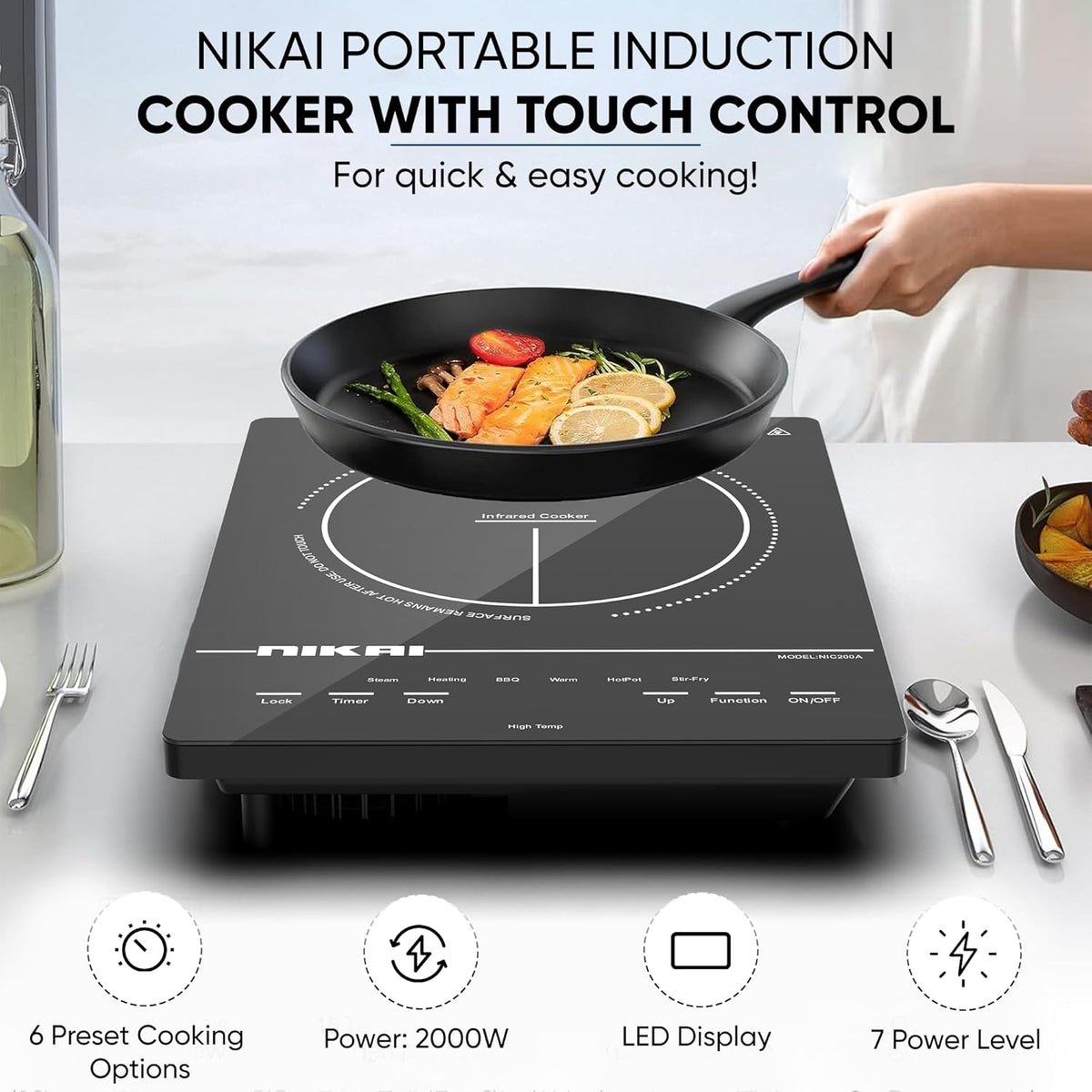 Nikai Digital Infrared Ceramic Cooker 2000W