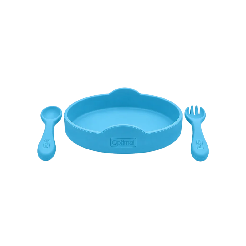 Optimal Non-Slip Silicone Baby Feeding Set 4m+