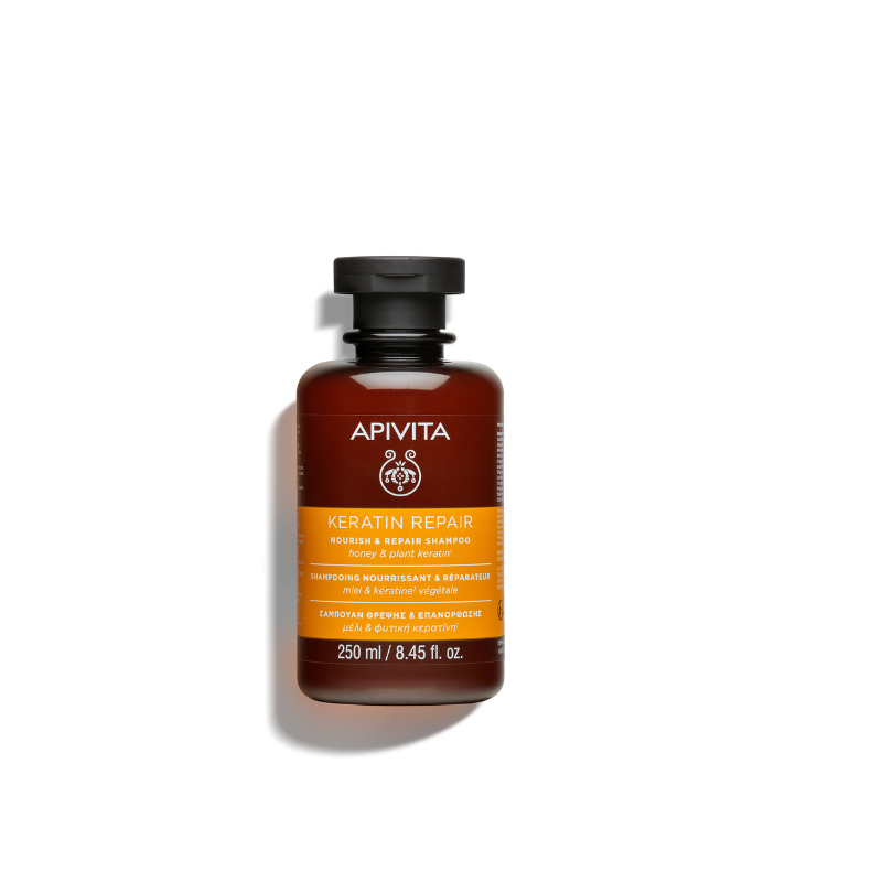 Apivita Nourish And Repair Shampoo For Dry Damaged Hair 250 mL